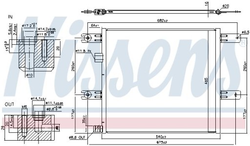 Конденсатор, кондиционер NISSENS 940541 - 5