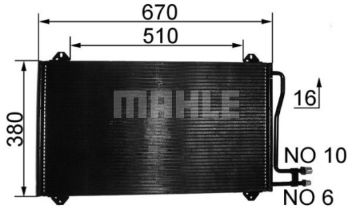 Mahle AC 207 000s конденсатор, кондиционер MAHLE OR - 7