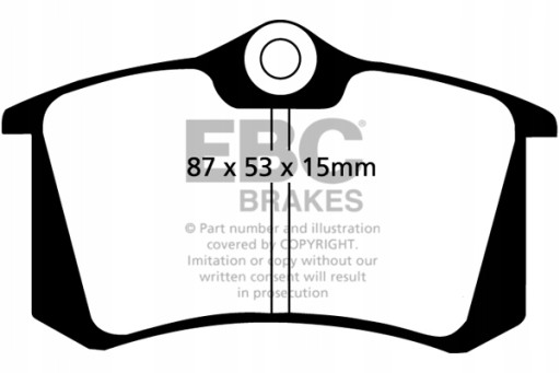 Колодки EBC Yellow Stuff задні-AUDI A6 C5, A8 D2 - 2