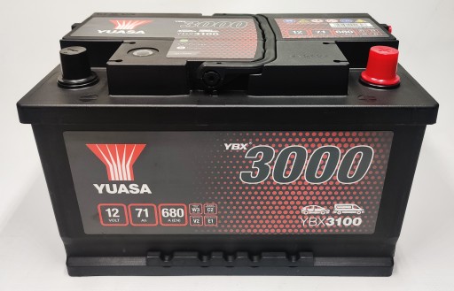 Аккумулятор Yuasa YBX 3100 12V 71ah 680A P+ - 2