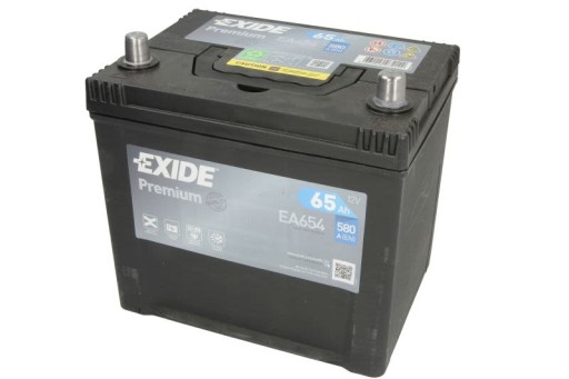 Акумулятор EXIDE 12V 65AH / 580a PREMIUM P+ - 1