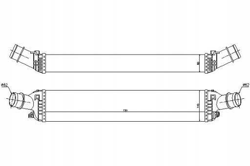 NISSENS INTERCOOLER AUDI A4 07-, A5 07-, Q5 08- - 9