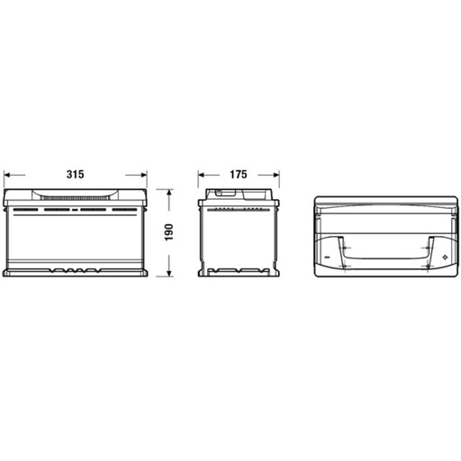 Акумулятор EXIDE EXCELL 80AH 640A p+ - 2