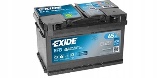 EXIDE EL652 EFB 65Ah650A START-STOP FORD ECOBOOST - 1