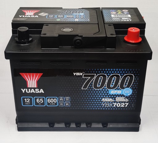 Akumulator YUASA 12V 65Ah/600A YBX7000 EFB Start S - 3