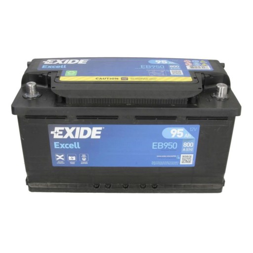 акумулятор 95AH EXIDE правий+ 95ah 800a - 14