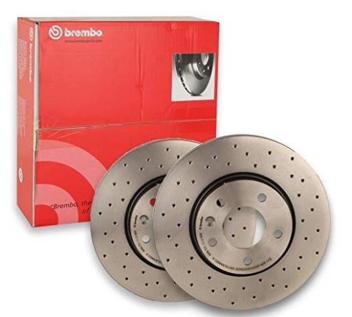 ДИСКИ ЗАДНІ BREMBO XTRA + КОЛОДКИ VW AUDI SEAT SKODA - 1