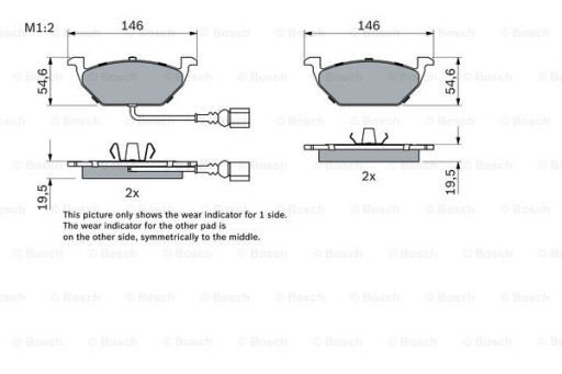 Bosch 0 986 494 019 набір гальмівних колодок - 8