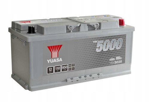 Akumulator YUASA Silver 110Ah 950A P+ YBX5020 Krk - 1