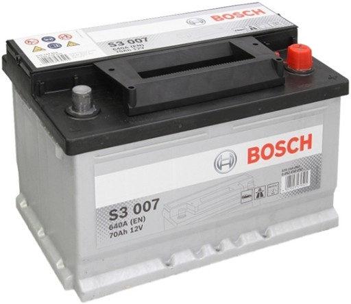 акумулятор BOSCH S3 70AH 640A 70 AH S3007 - 1