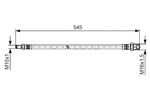 ГАЛЬМІВНИЙ ШЛАНГ BOSCH 500330389 173198B 512847 1 - 2