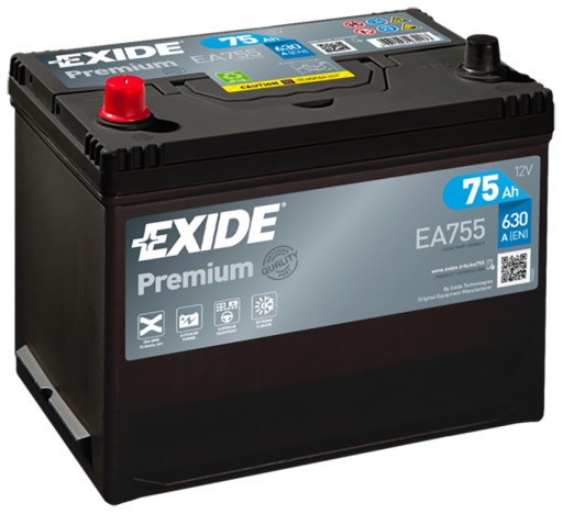 АКУМУЛЯТОР EXIDE EA755 - 1