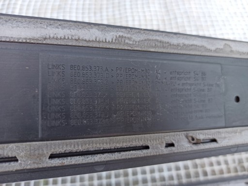 AUDI S4 B6 B7 бічні спідниці комплект 8e0853737 - 8