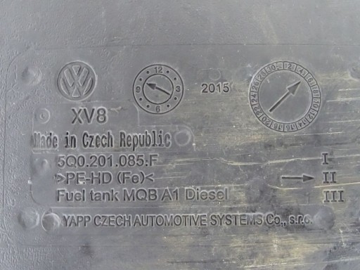 VW GOLF VII 12-20 1.6 TDI ПАЛИВНИЙ БАК - 3