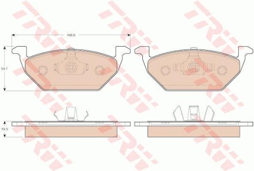 TRW диски + колодки спереду + ззаду AUDI A3 8L 280 мм - 4