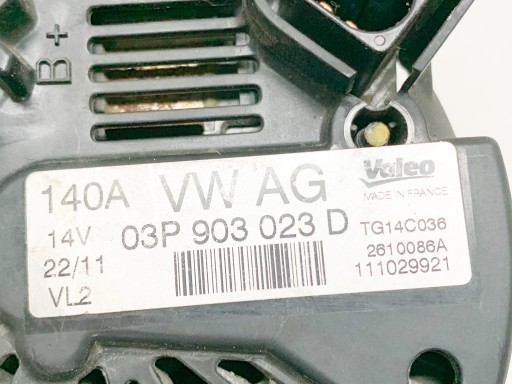 Генератор Valeo 03P903023D 140A VW Polo 6R 1.2 TDI - 9