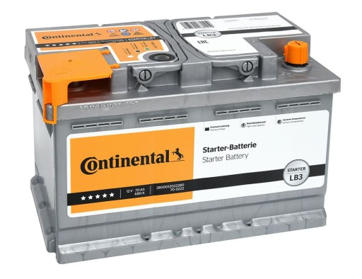 AKUMULATOR 12V 70AH 680A LB3 CONTINENTAL - 2