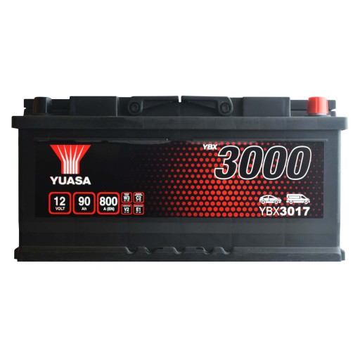 Yuasa YBX3017 12V 90Ah 800A P+ YBX 3100 - 1