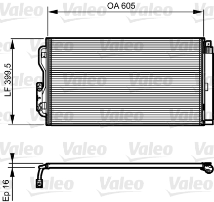 VALEO 814191 КОНДЕНСАТОР BMW 1 - 2