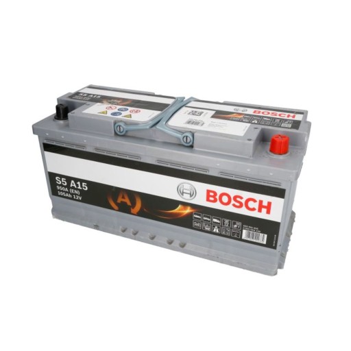 Akumulator BOSCH AGM 105Ah 950A P+ - 1