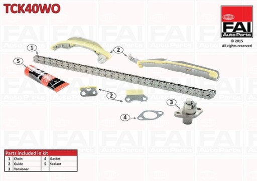 Zestaw łańcucha rozrządu FAI TCK40WO - 3