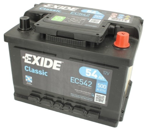 Акумулятор EXIDE CLASSIC 54AH 500A - 1