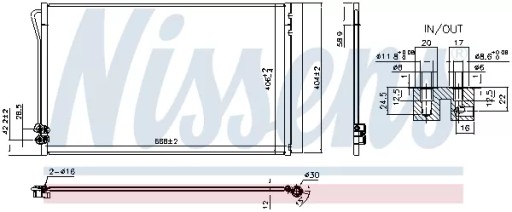 NISSENS 941054 Skraplacz, klimatyzacja - 4