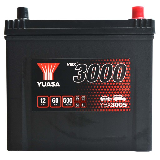 Yuasa YBX3005 12V 60Ah 500A YBX 3005 JAPAN - 1