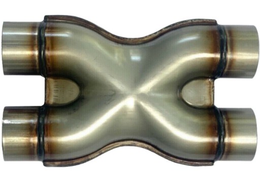 Декоративний наконечник x нержавіюча сталь подвійний 2x76 мм - 2