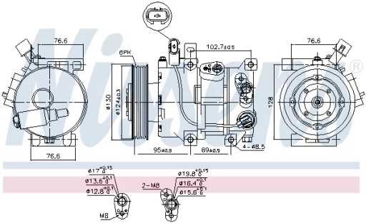 КОМПРЕСОР ДЛЯ КЛІМАТ.HYUNDAI I40 11 - 7