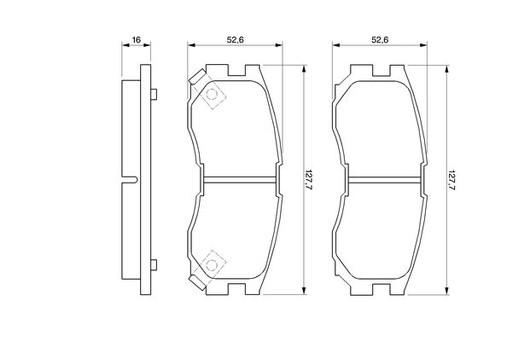 Bosch 0 986 460 979 Zestaw klocków hamulcowych, - 8