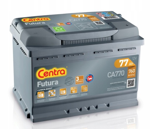 Батарея Futura 12V 77ah 760A CA770 - 1