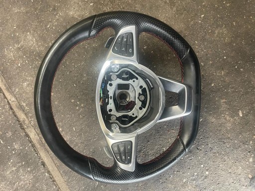 MERCEDES A0004604003 рульове колесо червона нитка - 5