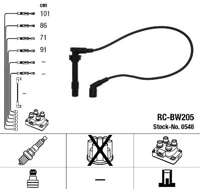 Провода зажигания NGK RC-BW205 - 2