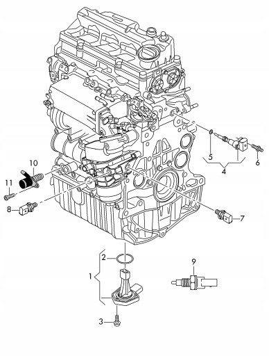 Zawór utrzymujący ciśnienie oleju w AUDI VW 2.0TDI - 5