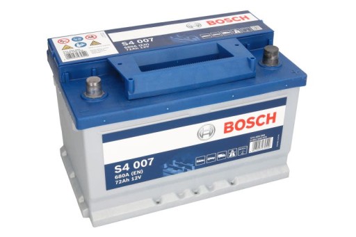 Akumulator BOSCH S4 007 (72Ah/680A, prawy +, B13) - 2