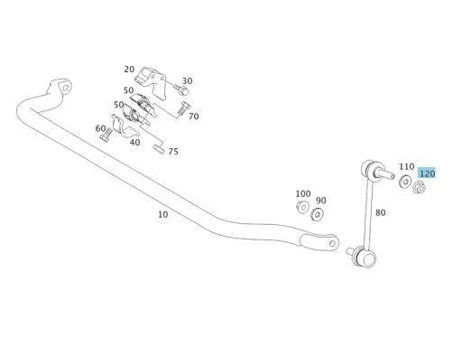 Оригинальная гайка MERCEDES-BENZ M14 x 1,5 - 3