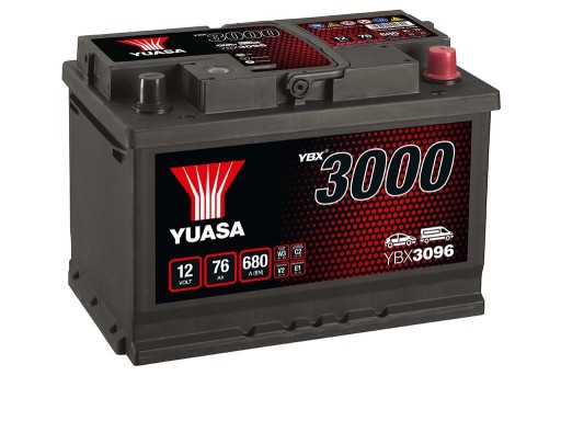 AKUMULATOR YUASA 3000 YBX3096 76AH 680A P+ - 1