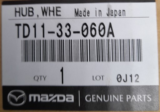 Łożysko piasta koła - Mazda CX-9 TB 2012 - 6
