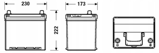 AKUMULATOR 60AH/520A 12V L+ START-STOP EFB - 3