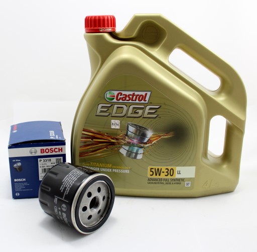 FILTR OLEJU+CASTROL 5W30 GOLF V VI IBIZA IV 1.4 - 1