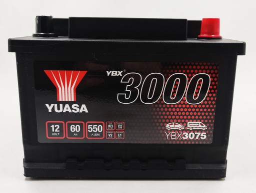Akumulator Yuasa YBX 3075 12V 60Ah 550A P+ - 4