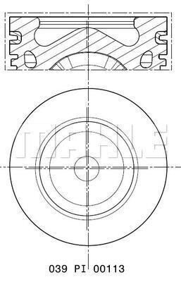 Mahle 039 PI 00113 000 поршень - 2