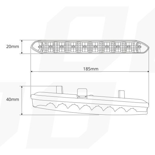 Światła ledy do jazdy dziennej DRL 810 dzienne LED - 7