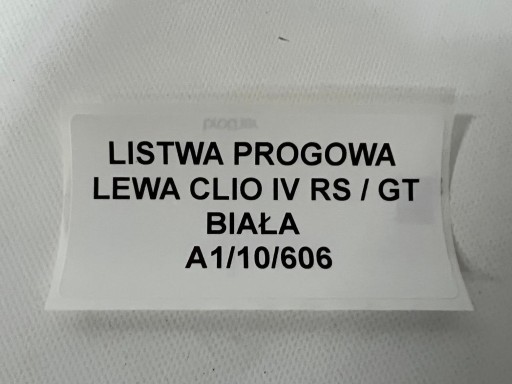 LISTWA PROGOWA LEWA RENAULT CLIO IV 4 RS GT NOWA - 5