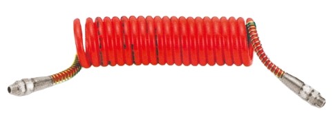 Пневматичний спіральний кабель M16 червоний силікон - 2