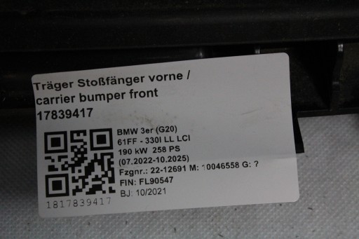 Комплект переднього ременя радіатора BMW G20 g21 320 330 - 6