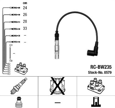 Провід запалювання NGK RC-BW235 - 2