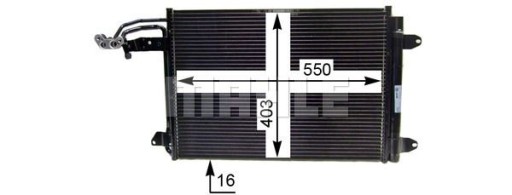 Конденсатор AUDI A3 SEAT LEON, Toledo SKODA OCTAVIA - 6