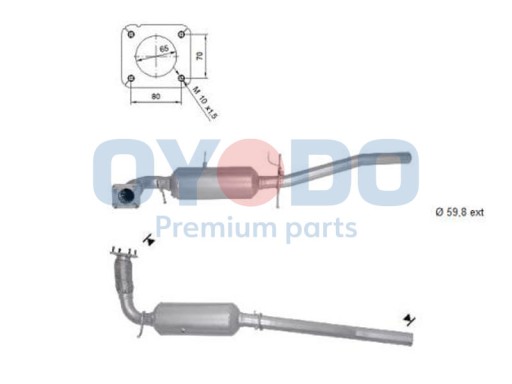 OYODO 20N0073-OYO Filtr sadzy / filtr cząstek stał - 1